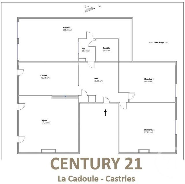 Appartement F4 à vendre - 4 pièces - 90.0 m2 - FUVEAU - 13 - PROVENCE-ALPES-COTE-D-AZUR - Century 21 La Cadoule