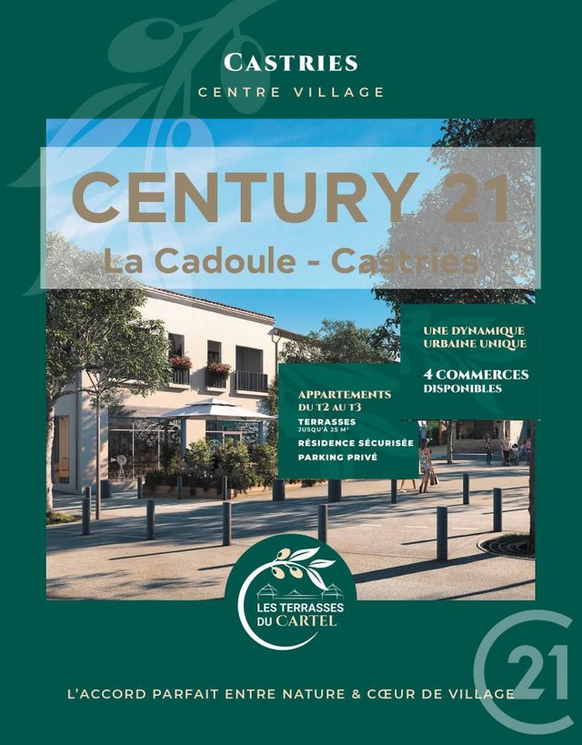 Appartement T4 à vendre - 4 pièces - 89.75 m2 - CASTRIES - 34 - LANGUEDOC-ROUSSILLON - Century 21 La Cadoule