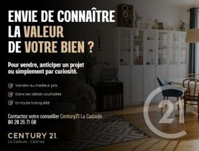 Appartement T3 à vendre - 3 pièces - 75.5 m2 - BAILLARGUES - 34 - LANGUEDOC-ROUSSILLON - Century 21 La Cadoule