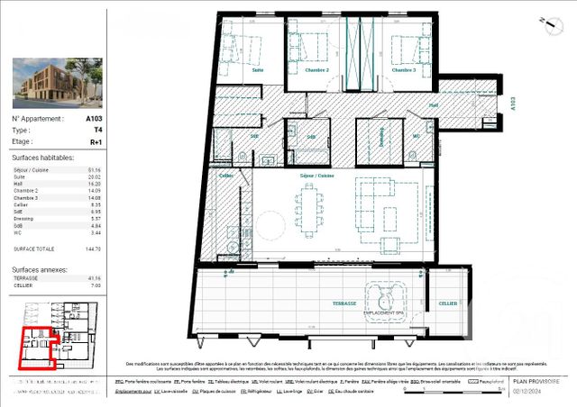 Appartement T4 à vendre - 4 pièces - 144.7 m2 - MAUGUIO CARNON - 34 - LANGUEDOC-ROUSSILLON - Century 21 La Cadoule