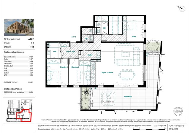 Appartement T4 à vendre - 4 pièces - 130.92 m2 - MAUGUIO CARNON - 34 - LANGUEDOC-ROUSSILLON - Century 21 La Cadoule