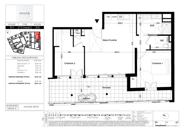 Appartement T3 à vendre - 3 pièces - 61.44 m2 - CASTELNAU LE LEZ - 34 - LANGUEDOC-ROUSSILLON - Century 21 La Cadoule