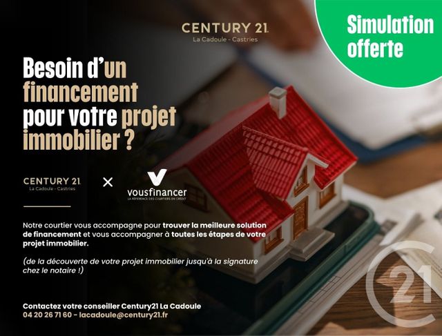 Appartement T3 à vendre - 3 pièces - 61.41 m2 - CASTELNAU LE LEZ - 34 - LANGUEDOC-ROUSSILLON - Century 21 La Cadoule