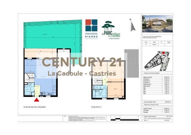 maison à vendre - 4 pièces - 95.7 m2 - SALON DE PROVENCE - 13 - PROVENCE-ALPES-COTE-D-AZUR - Century 21 La Cadoule